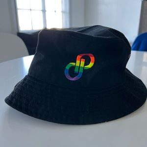 Poshmark Logo Rainbow Pride Black Bucket Hat	"Poshmark Logo Rainbow Pride Black